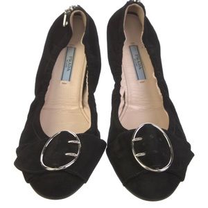 Prada - suede ballet flats